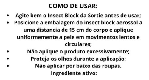 Kit De Repelente De Insetos Insect Block 200 Ml