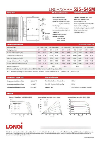 Imagen 3 de 3 de Panel Solar 450w 455w Monocristalino
