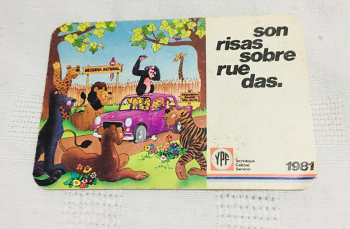 Antiguo Calendario De Bolsillo Del Año 1981 - Ypf - (Usado)