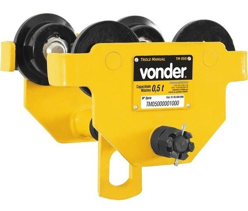 Carro Trole Manual 0,5 Ton - Vonder  - P/ Mov Cargas