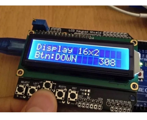 Pantalla Shield Display Lcd 16x2 Teclado Para Arduin 1602 A