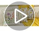 Fundas Almohada Bordadas 45 X 45 Cm 2 Decorativas Floral