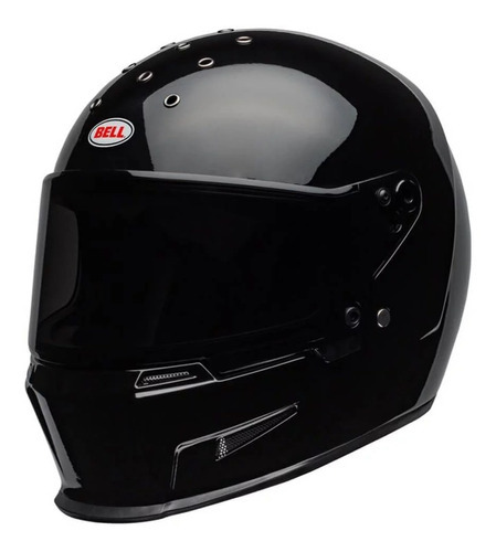 Capacete Bell Eliminator Solid Gloss Black Preto Liso Tamanho do capacete 57-58