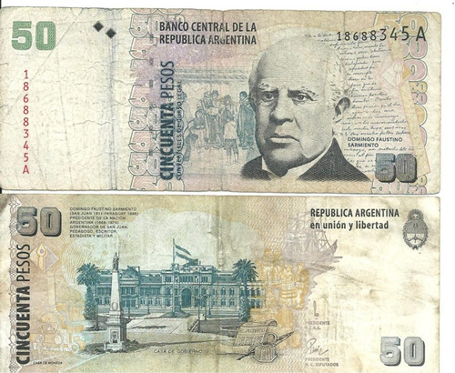 Billete: 50 Pesos Convertibles(con Leyenda) Bottero 3601