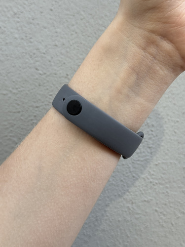 Malla Siliconada Para Xiaomi Mi Band 5 / 6 / 7 Smartwatch Gris Oscuro