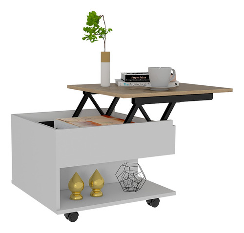 Mesa Auxiliar Modelo Luanda Color Blanco Mate