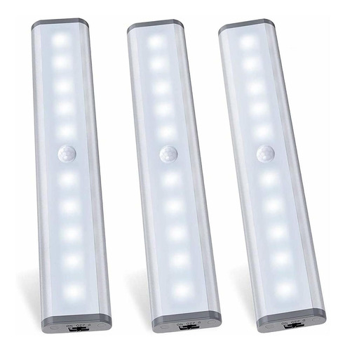 Moston Luz Recargable Para Closet 10 Led Sensor Homelife