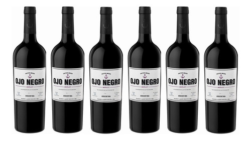 Vino Ojo Negro Merlot, Vino Vegano, Patagonia Caja X 6