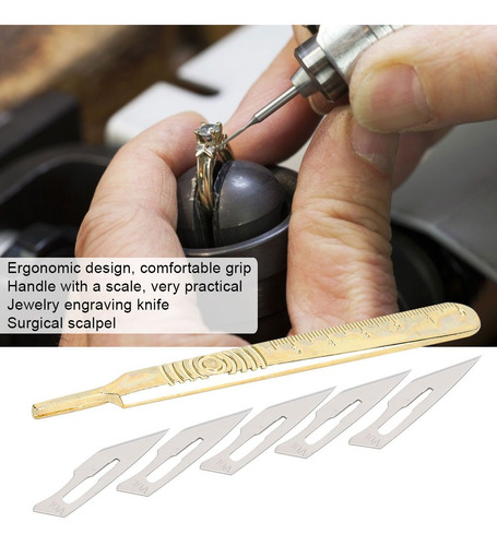 Hojas De Cuchillo Para Grabado De Joyas, Mango, Bisturí Quir