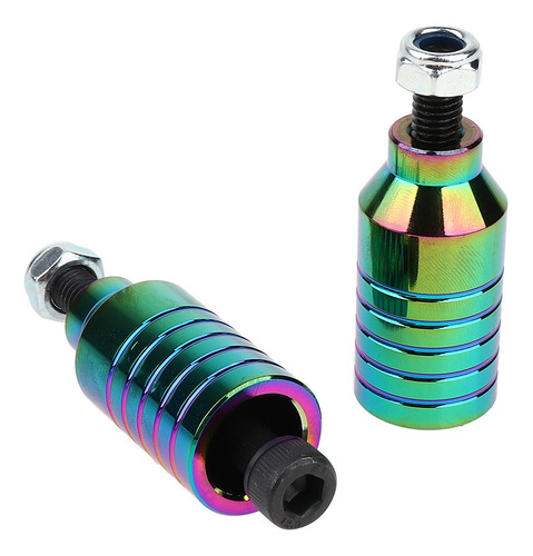 Imagen 9 de 9 de 2x2pcs Scooter Stunt Pegs Set Clavijas Y Ejes De Aleación