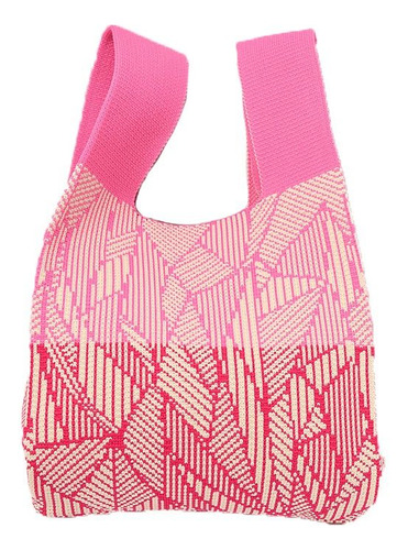 Bolso De Mano De Punto Con Nudo Para Mujer Y Niña, Mini Nich