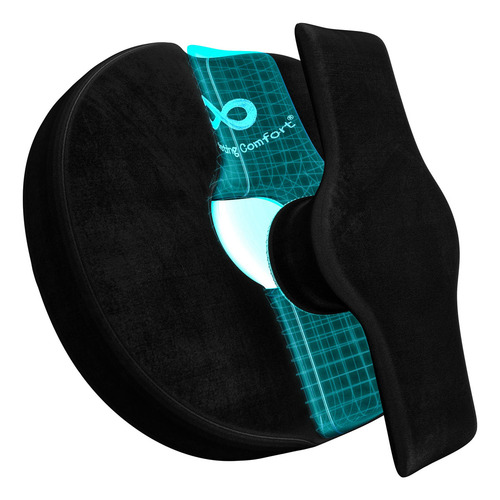 Everlasting Comfort Anillo De Asiento De Gel Cojín Ergonómico Para Aliviar Las Molestias En La Parte Inferior Del Cuerpo Cojín Redondo Con Espuma Viscoelástica Para Sentarse De Apoyo