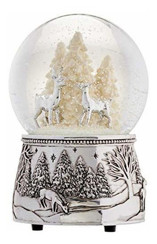 Reed & Barton Polo Norte Bound Navidad Snowglobe.