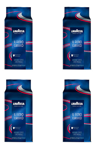 Pack Café Lavazza Filtro Classico 226,8gr X4 Grano Molido