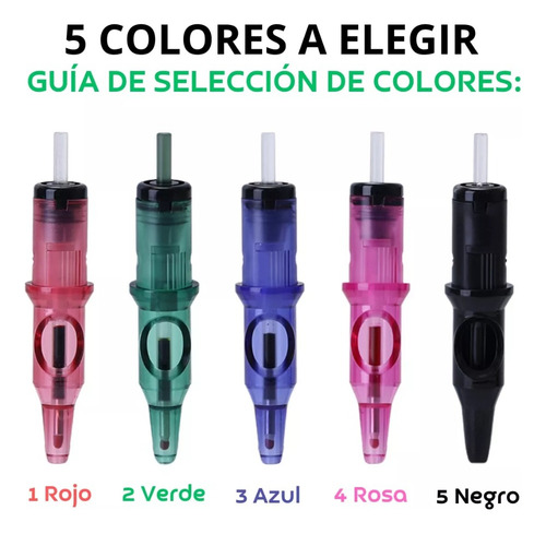 Cartuchos Para Tatuar De Práctica Punta De Bolígrafo 20 Pzas
