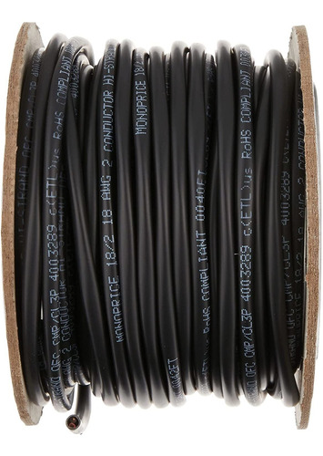 Cable Para Parlante Bafle Monoprice Calibre 18 Awg 50 Pies