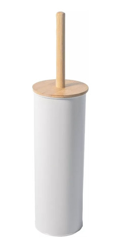 Escobilla Cepillo De Baño Blanco Con Bamboo Plastico Bambu