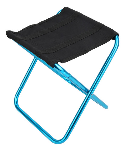 Taburete Plegable Azul Para Exteriores, Mini Portátil, De Al