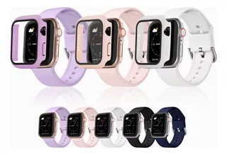 6pzs Correa Para Apple Watch + Carcasa Serie 8/7/6/5/4/3/2/1