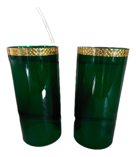 Vasos De Acrílico Para Ciriales Color Verde