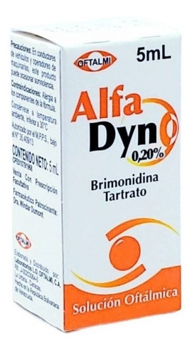 Imagen 1 de 4 de Alfadyn Solución Oftalmica 0.20% 5 Ml Farma Original Mst