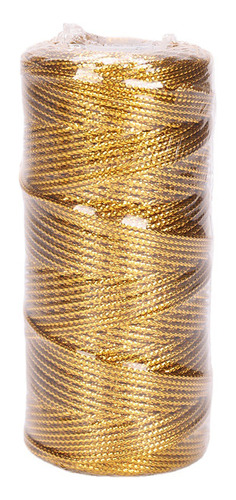 Cuerda Para Etiquetas Hueca, 1,5 Mm, 1 Rollo, Color Dorado N