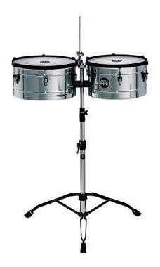 Imagen 2 de 2 de Timbales De Acero Con Acabado Cromado