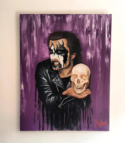 Pintura Oleo Sobre Tela King Diamond Mercyful Fate 90x70cm