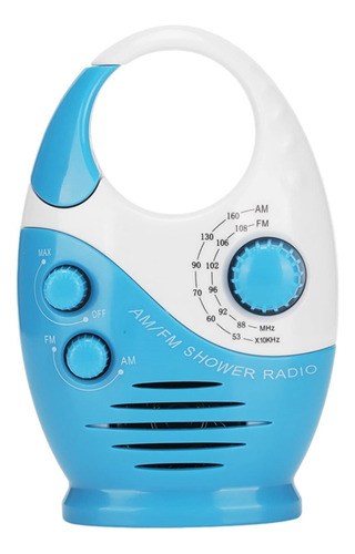 Radio De Ducha Impermeable, Radio Am/fm Con Volumen Ajustabl