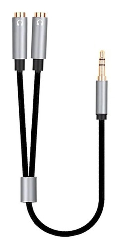 Cable Adaptador Auxiliar 3.5mm Divisor 2 Audifonos Audio
