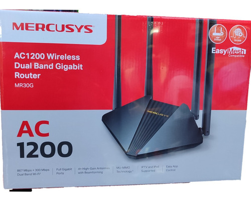 Router Mr30g Mercusys Doble Banda Ac1200 Full Gigabit Tienda