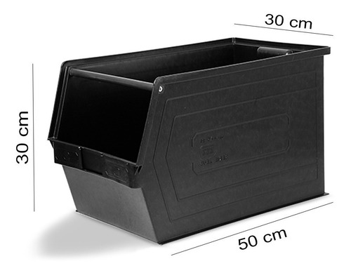 Gaveta Plástica Apilable 4a5plz 50/45x30x30cm Storage Compat