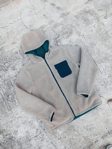 Campera Billabong Reversible Talle L Con Corderito (Usado)