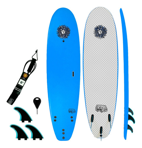 Malibu Beginners Tabla De Surf Suave Azul Ews