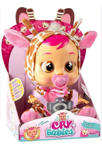 Gigi Jirafa Cry Babies Muñeca Bebé Llorona Original Usa