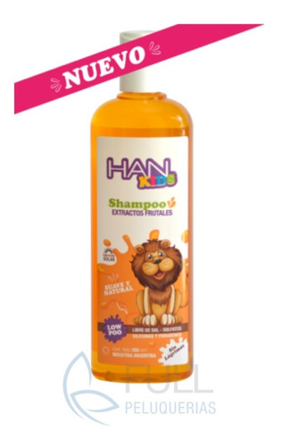 Han Niños Shampoo Extractos Frutales Low Poo Kids 350 Cm