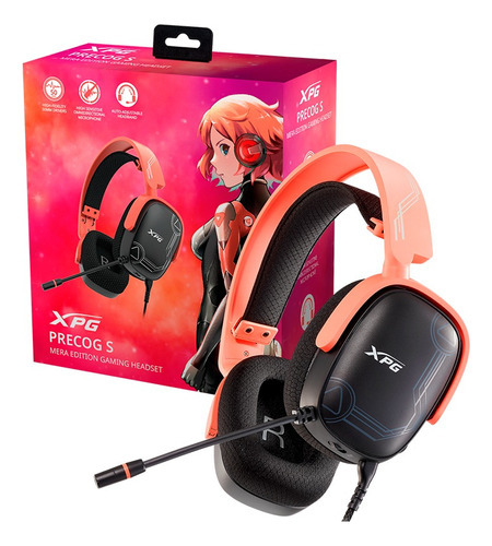 Audifonos Diadema Gamer Xpg Precog S Mera Edition Microfono Color Negro