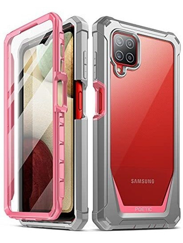 Funda Galaxy A12 De Policarbonato Transparente Y Resistente 