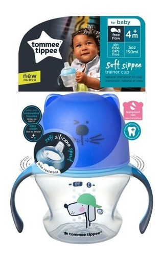 Vaso De Transición Sippy Tommee Tippee Color Azul