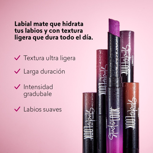 Imagen 2 de 8 de Labial Modulable Mate Studio Look - Cyzone