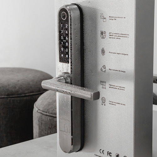 Imagen 4 de 10 de Cerradura Biometrica Smart H20 Bluetooth Huella Tarjeta Cod