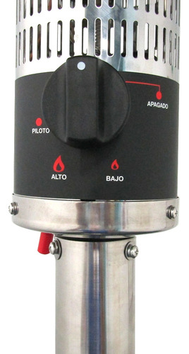 Calefactor Estufa Gamma Hongo Exterior G2251 Inoxidable Gas Inoxidable