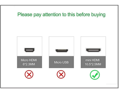 Imagen 5 de 11 de Mini Hdmi A Hdmi Cable 3d 4k Hd 2 Metros 19+1 N¿cleo De Cob