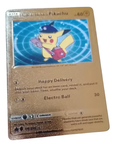 Pikachu Special Delivery Carta Pokemon Dorada Proxy/repli | Envo gratis