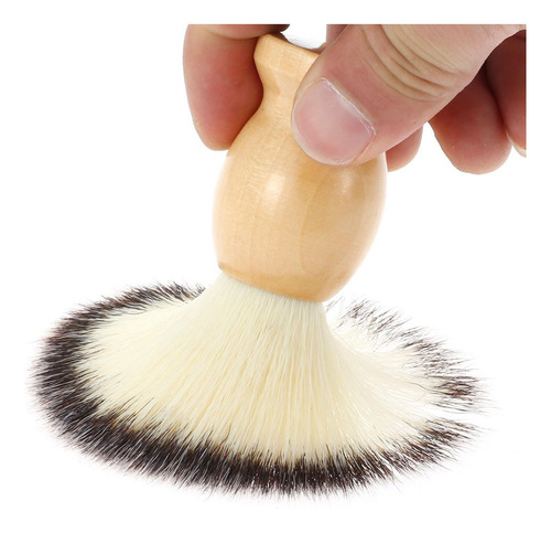 Pincel De Barbear Masculino Com Cabo De Madeira, Escova De
