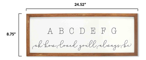 Decoración Mural Open Road Brands Abc Nursery Alphabet 24,52
