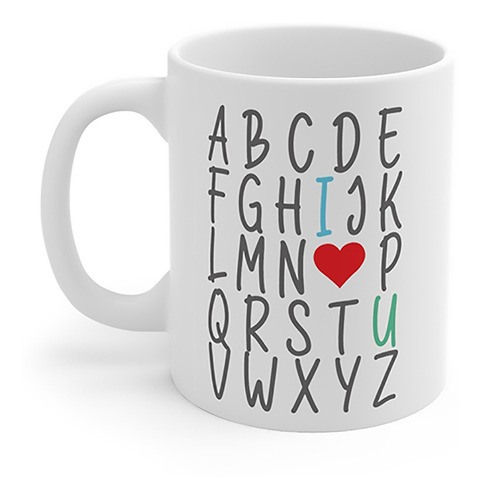 Imagem 2 de 4 de Caneca Abc I Love You