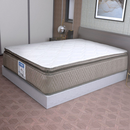 Imagen 3 de 9 de Colchón Restonic King Size Leyen Roma + 2 Almohadas