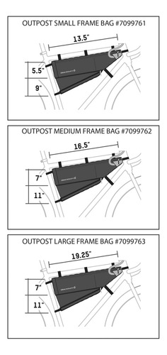 Blackburn Outpost - Bolsa Para Cuadro De Bicicleta (negro, P