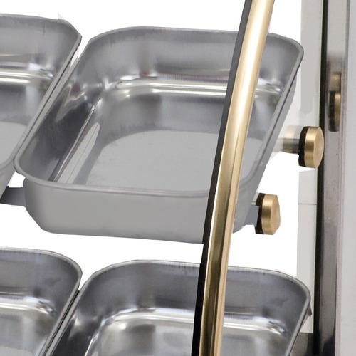 Estufa para Salgados 10 Bandejas Inox Linha Ouro Curva Marchesoni EF.2.211/212 127v